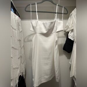 White cutout cocktail dress size M